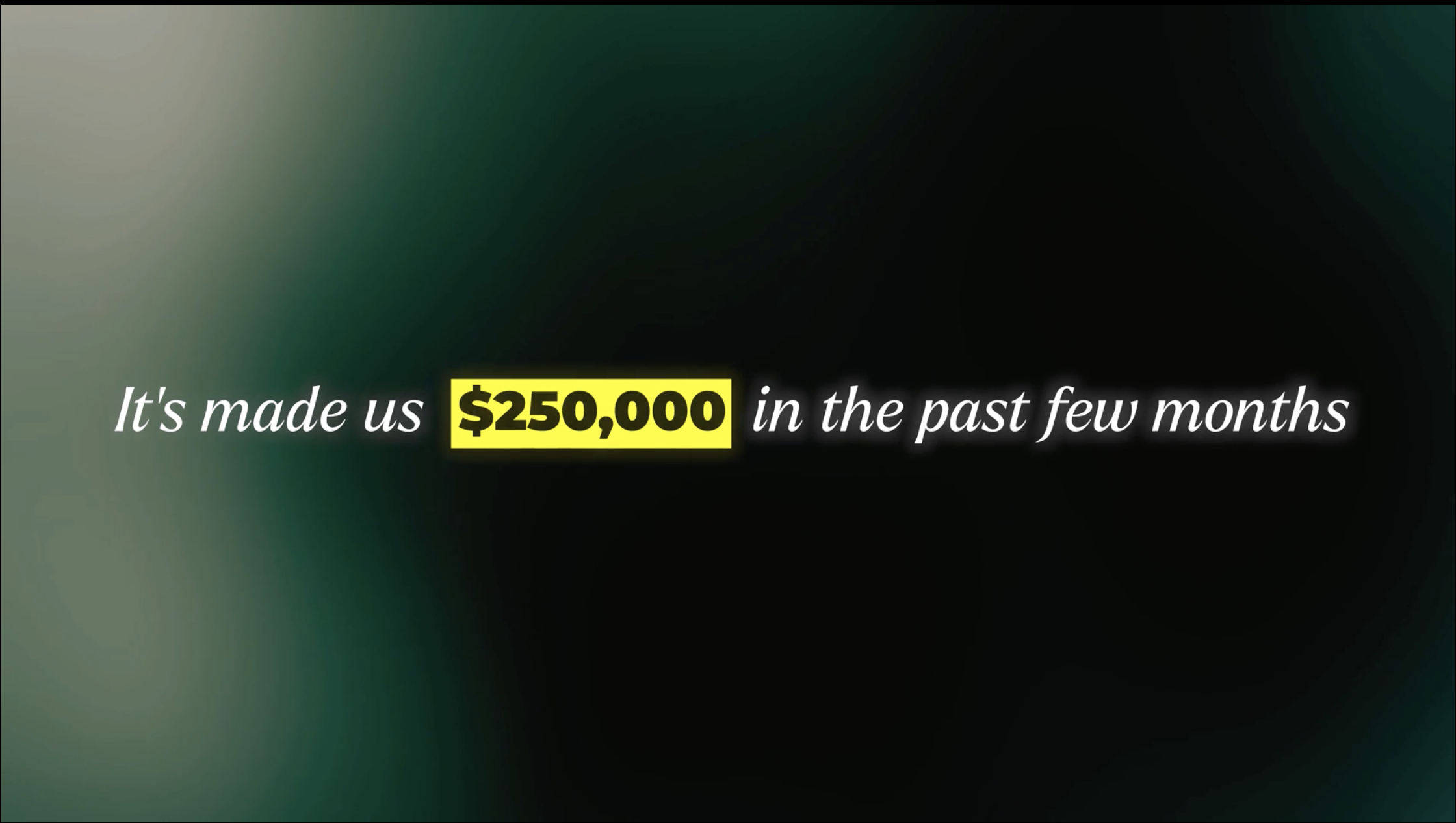 Editor's original $250,000 frame